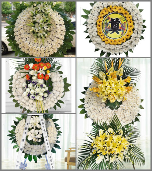 安徽六安市霍邱县周集镇黄杨村花圈速递